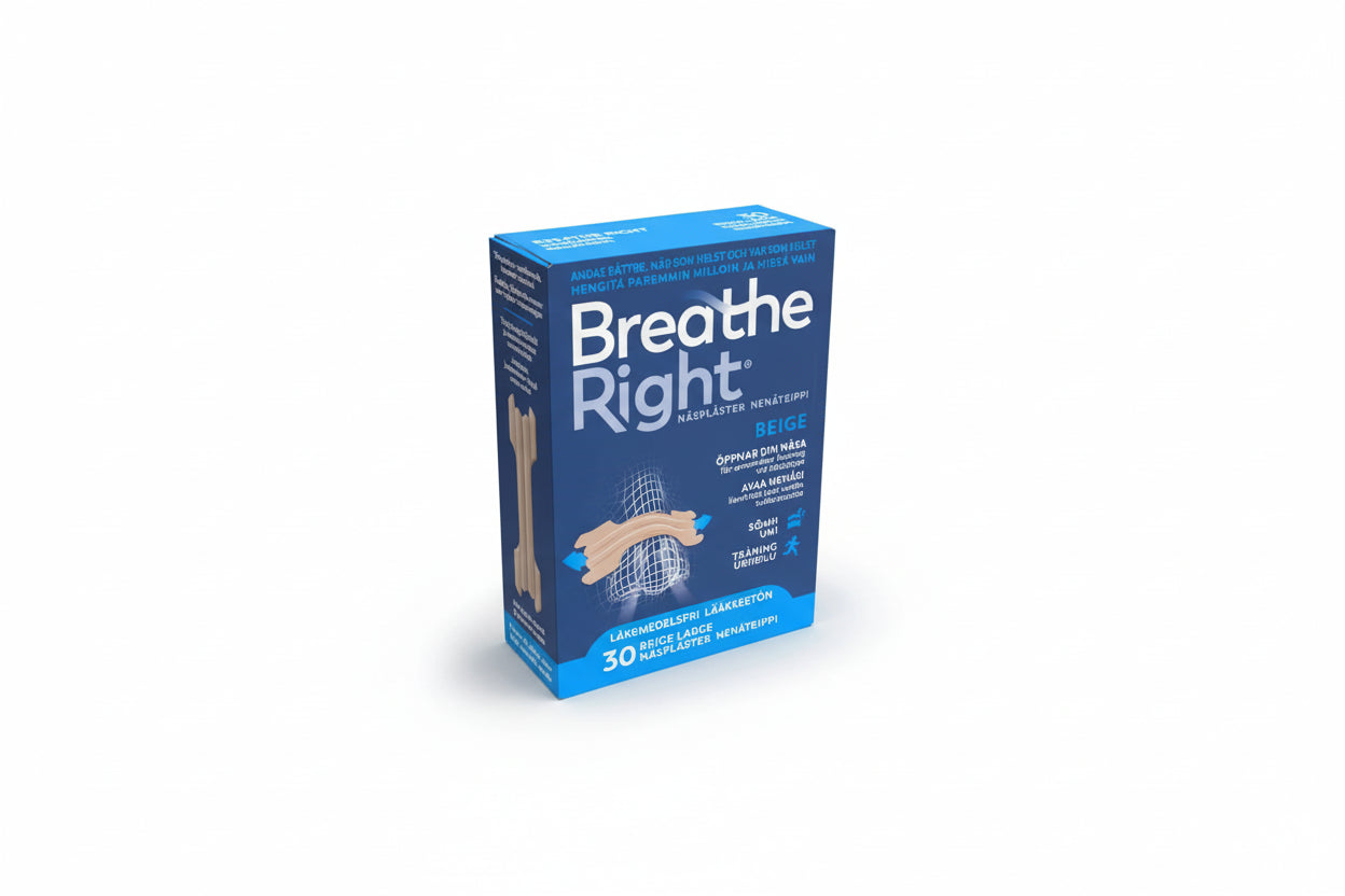 Breathe Right Nasal Strips Beige Large, 30 pcs
