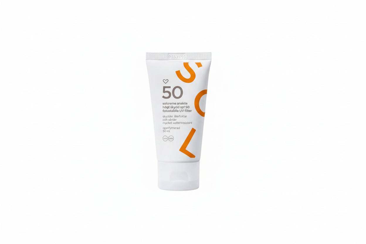 Heart Sunscreen Face Cream Unscented SPF 50, 50 ml