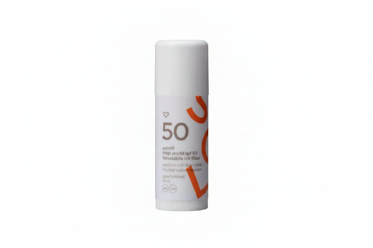 Heart Sunscreen Stick Unscented SPF 50, 15 ml