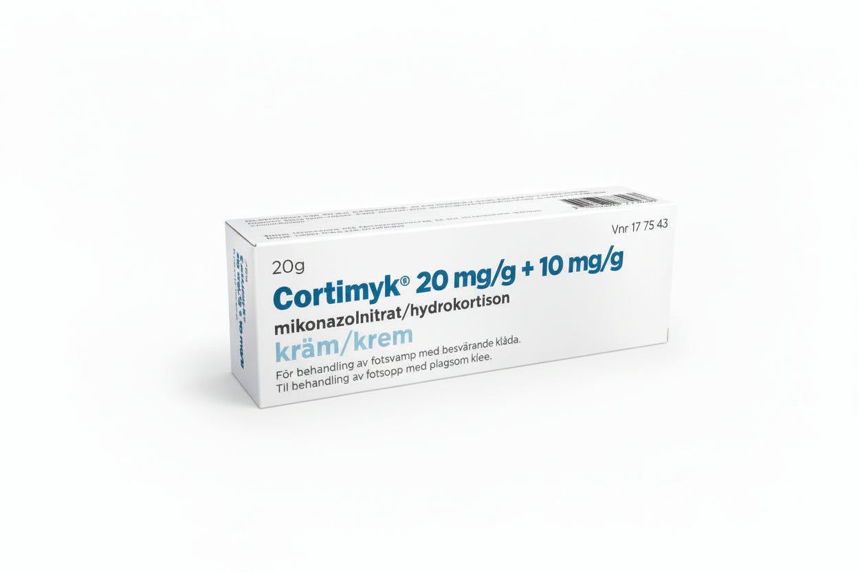 Cortimyk Cream 20 mg/g + 10 mg/g, 20 g