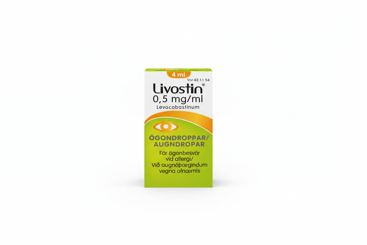 Livostin, eye drops, suspension 0.5 mg/ml McNeil Sweden AB, 4 ml