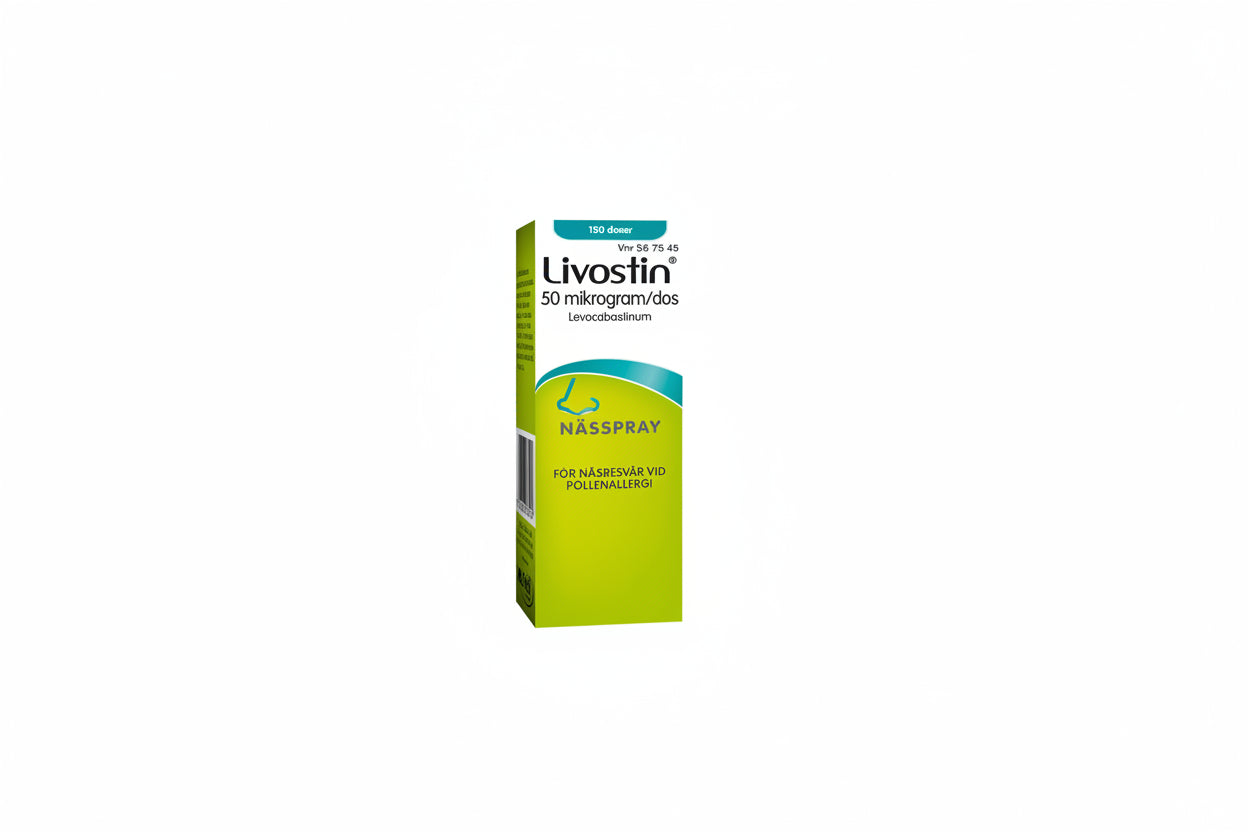 Livostin Nasal Spray, Suspension 50 µg/dose, McNeil Sweden AB, 150 doses
