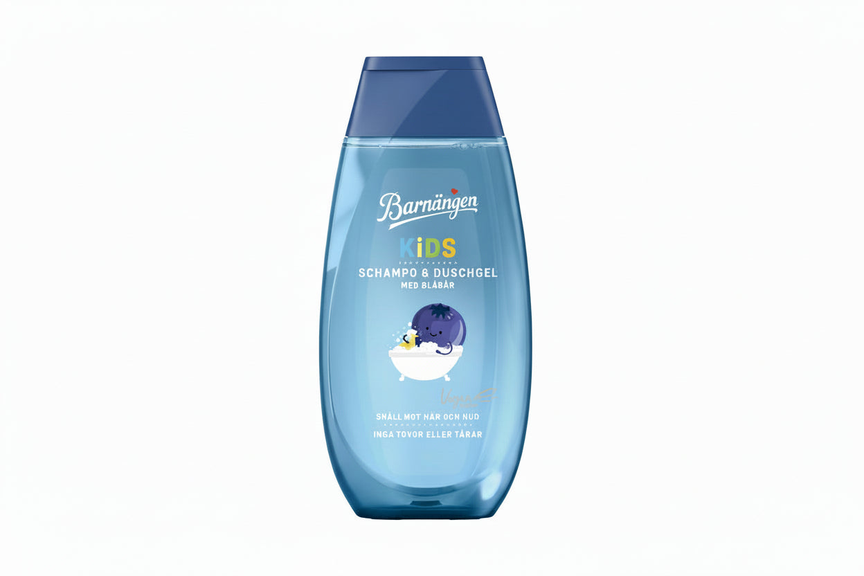 KIDS Shampoo & Body Wash Blueberry, 250 m