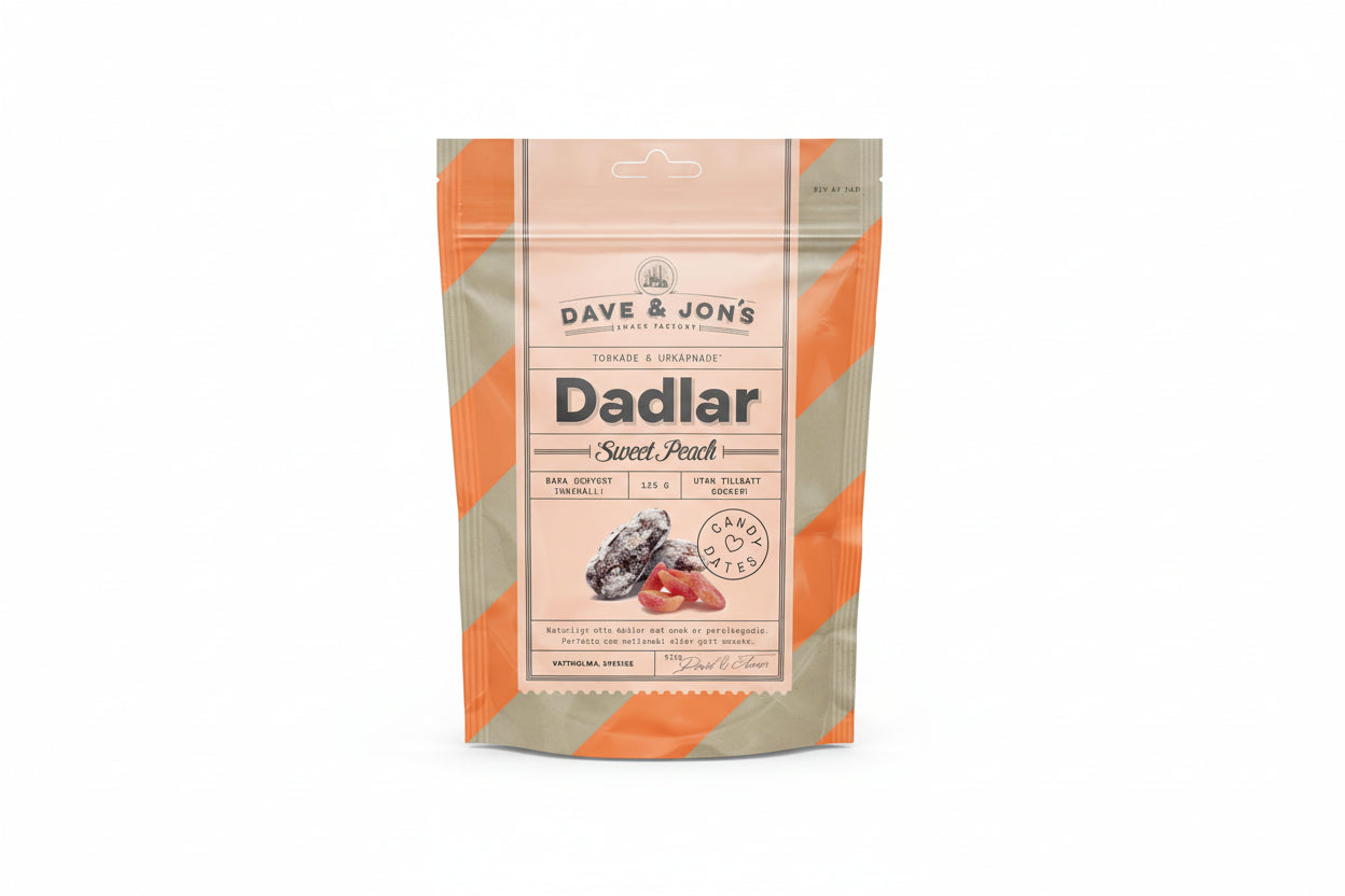 DAVE & JONS Dadlar Sweet Peach, 125 g