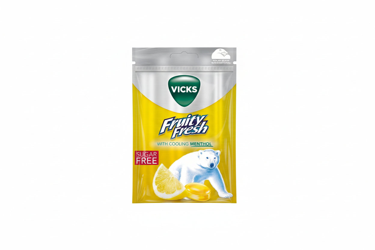 Vicks FruityFresh Lemon & natural menthol, 72 g